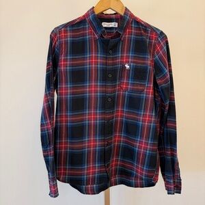 Abercrombie Kids Boy’s Plaid Button-Up Shirt Size 16 Multicolor Long Sleeve